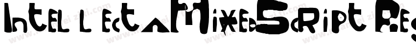 IntellectaMixedScript RegularIntell字体转换